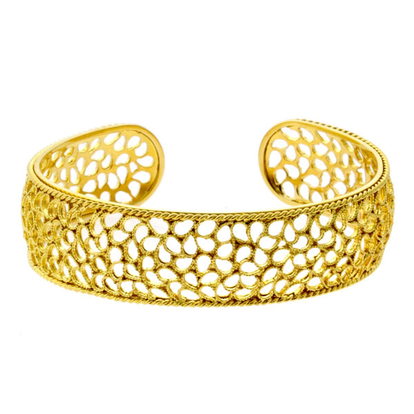Buccellati Filidoro Gold Bangle Bracelet 0000616