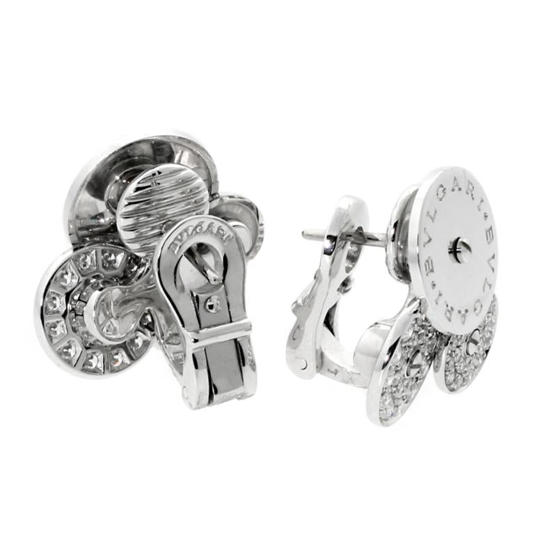 Bulgari Cicladi Diamond White Gold Earrings 0000160