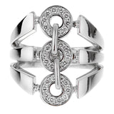 Bulgari Diamond White Gold Cocktail Ring 0001786
