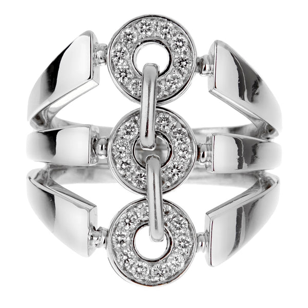 Bulgari Diamond White Gold Cocktail Ring 0001786