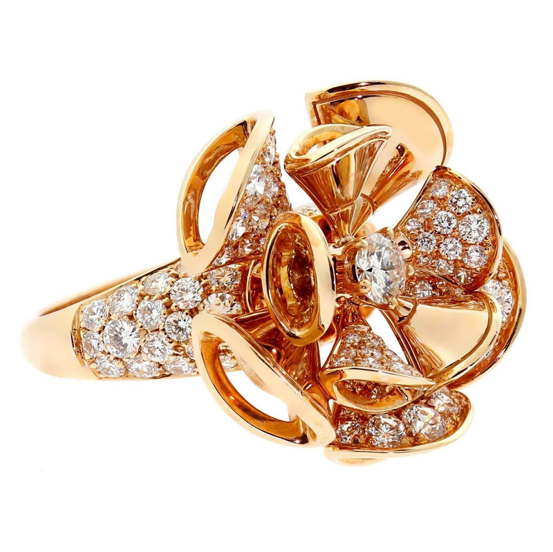 Bulgari Diva Dreams Diamond Rose Gold Ring 0000356
