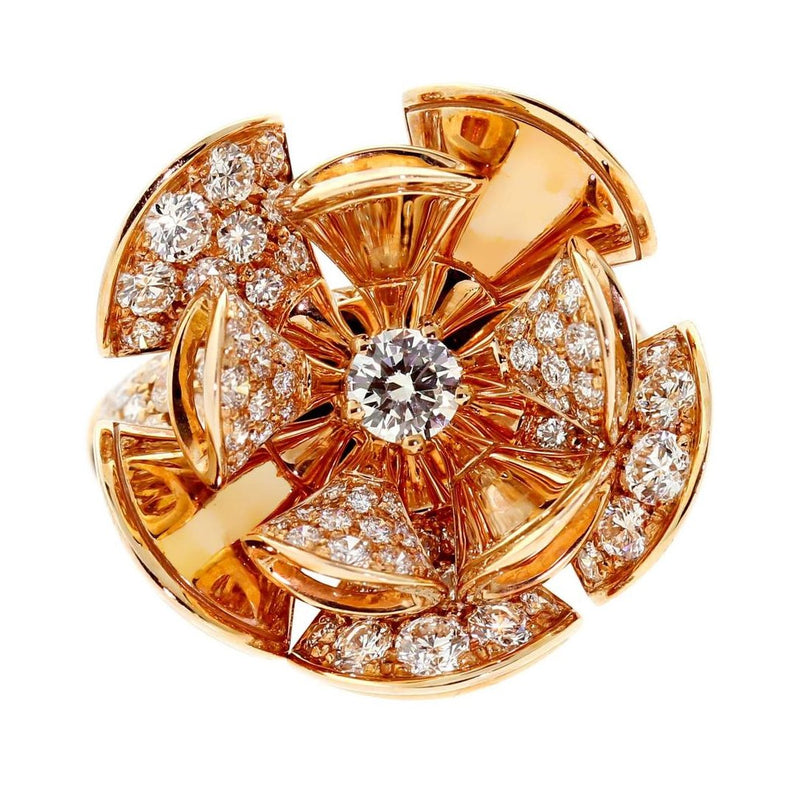 Bulgari Diva Dreams Diamond Rose Gold Ring 0000356