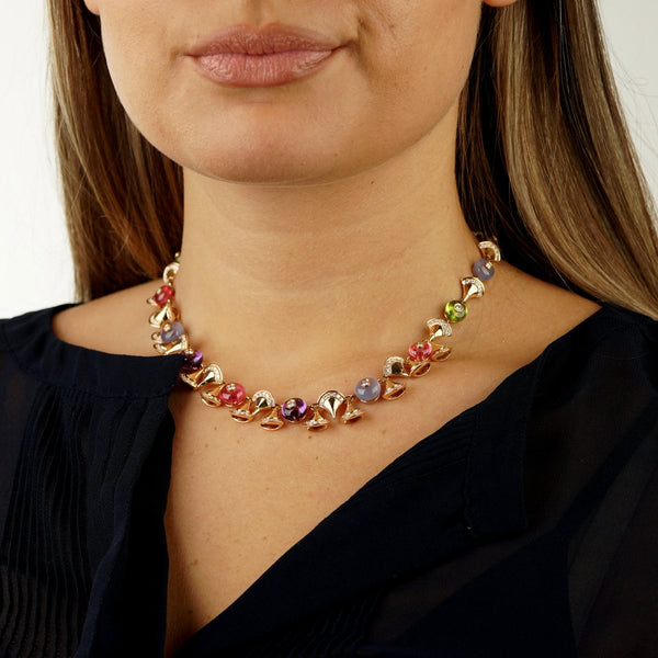 Bulgari Divas Dream Diamond Rose Gold Necklace 0002510