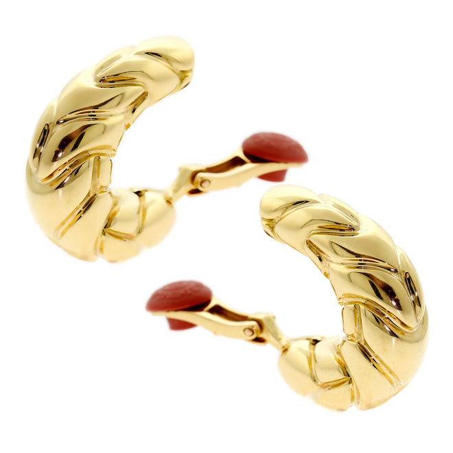 Bulgari Gold Hoop Earrings 0000522