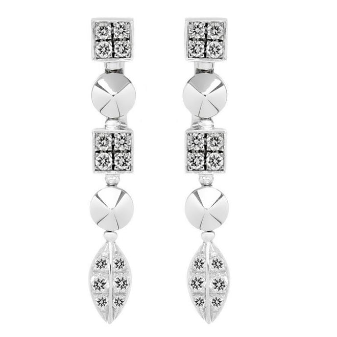 Bulgari Lucea Diamond White Gold Earrings 0000162