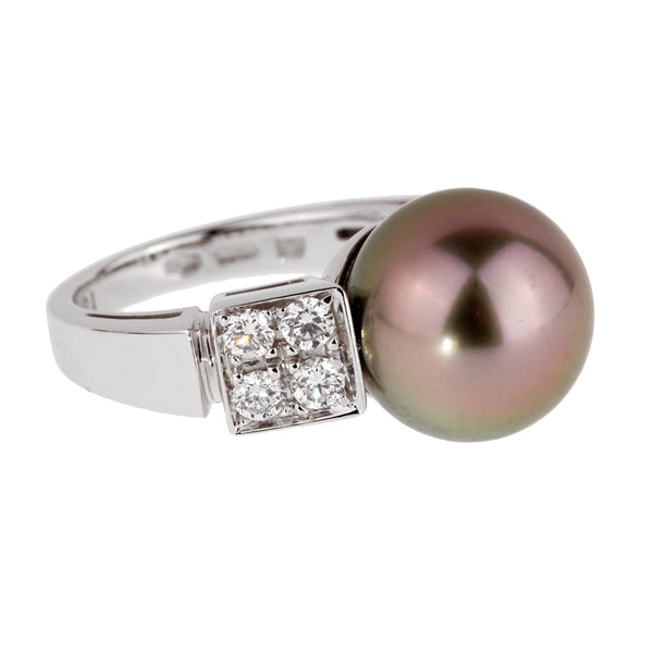 Bulgari Lucea Pearl Diamond White Gold Ring AN853248