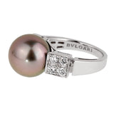 Bulgari Lucea Pearl White Gold Diamond Ring 0000652