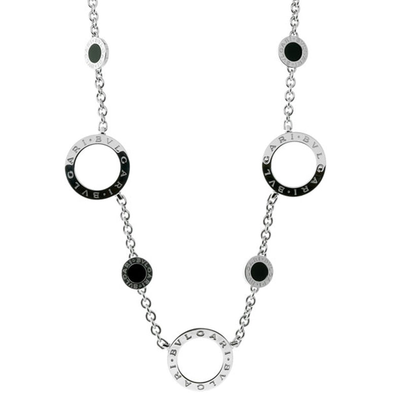 Bulgari Bulgari Onyx White Gold Necklace – Opulent Jewelers