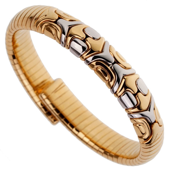 Bulgari Parentesi 18k Yellow Gold Cuff Bangle Bracelet 0001847