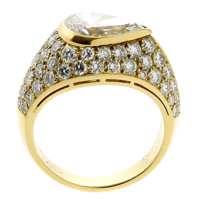 Bulgari Pear Cocktail Diamond Ring 0000174