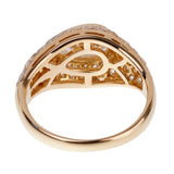 Bulgari Pear Shaped Diamond Yellow Gold Cocktail Ring 0002002