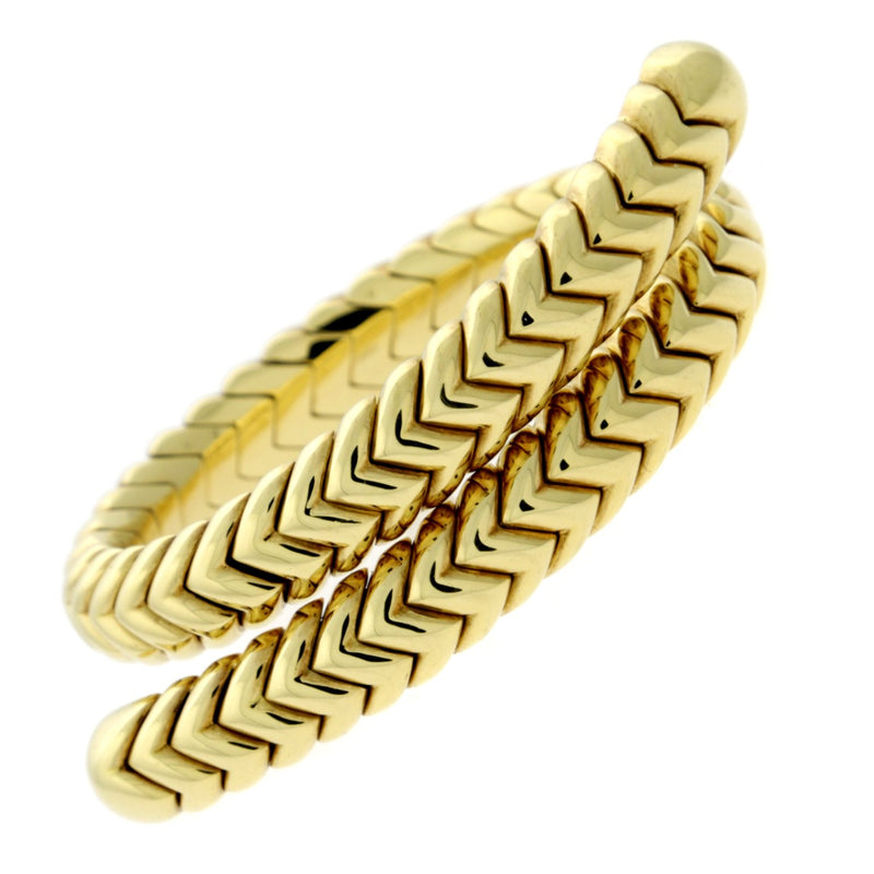 Bulgari Spiga Gold Wrap Bracelet 0000590