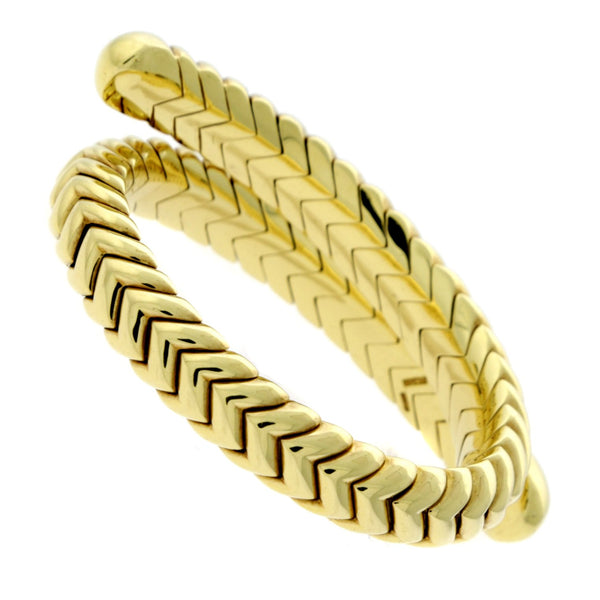 Bulgari Spiga Gold Wrap Bracelet 0000590