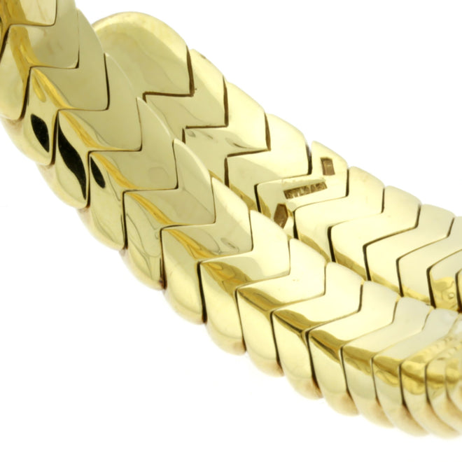 Bulgari Spiga Gold Wrap Bracelet 0000590