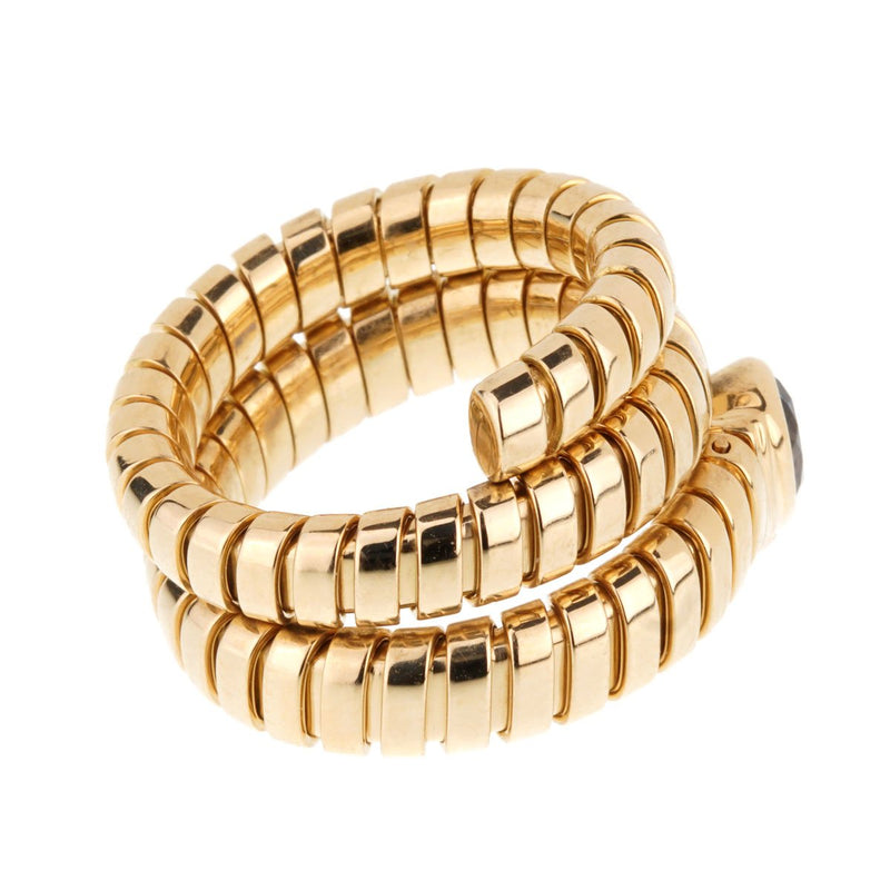 Bulgari Tubogas Gold Iolite Ring 0000896