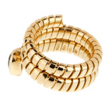 Bulgari Tubogas Gold Iolite Ring 0000896