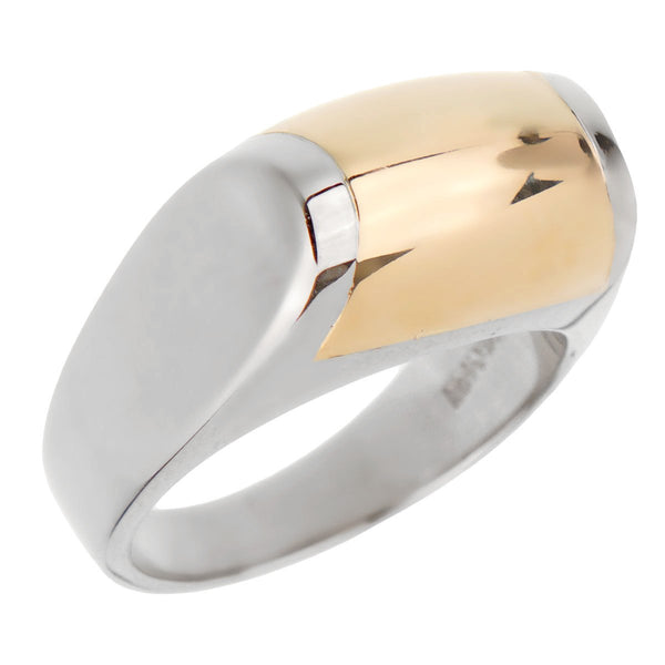 Bulgari Two Tone Gold Cocktail Ring 0002167