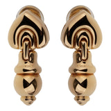 Bulgari Vintage Drop Yellow Gold Earrings 0001102