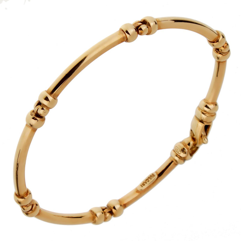 Bulgari Vintage Gold Tube Bracelet 0001772-1