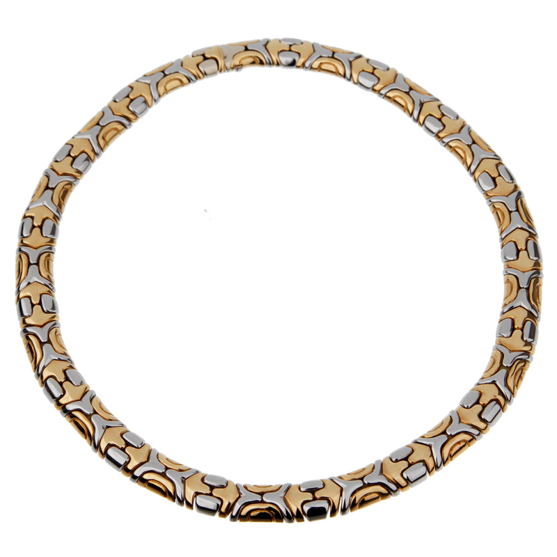 Bvlgari Alveare White Yellow Gold Choker Necklace