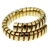 Bvlgari Spiga Yellow Gold Wrap Band Ring 0003043