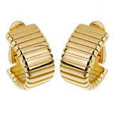 Bvlgari Tubogas Vintage Yellow Gold Clip On Earrings