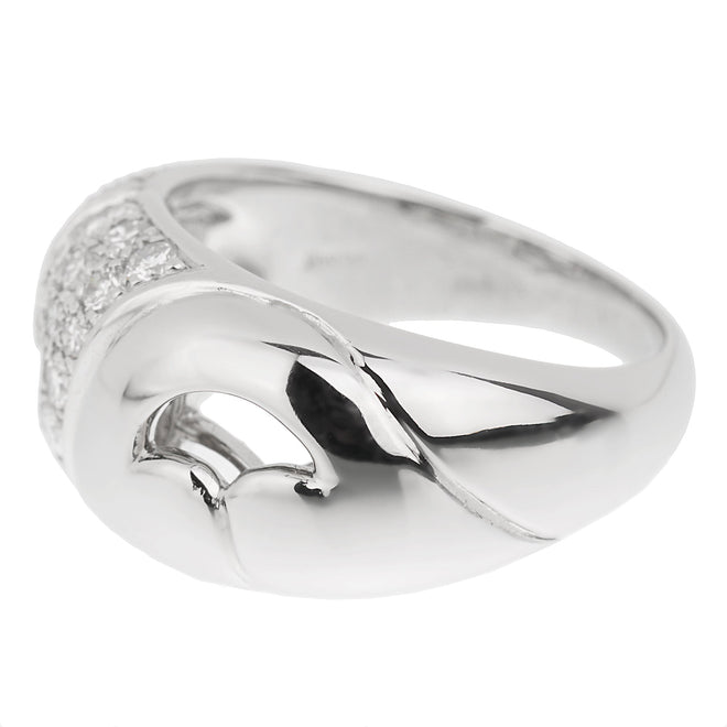 Bvlgari Vintage Platinum Diamond Band Ring