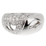 Bvlgari Vintage Platinum Diamond Band Ring
