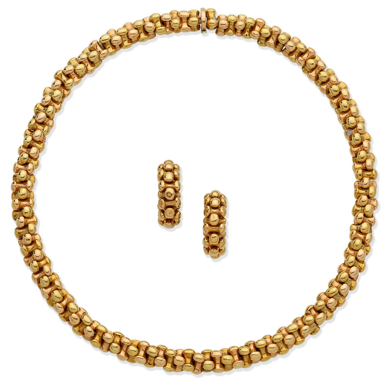 Bvlgari Rose Gold and Diamond Fiorever Drop Earrings | Harrods IN