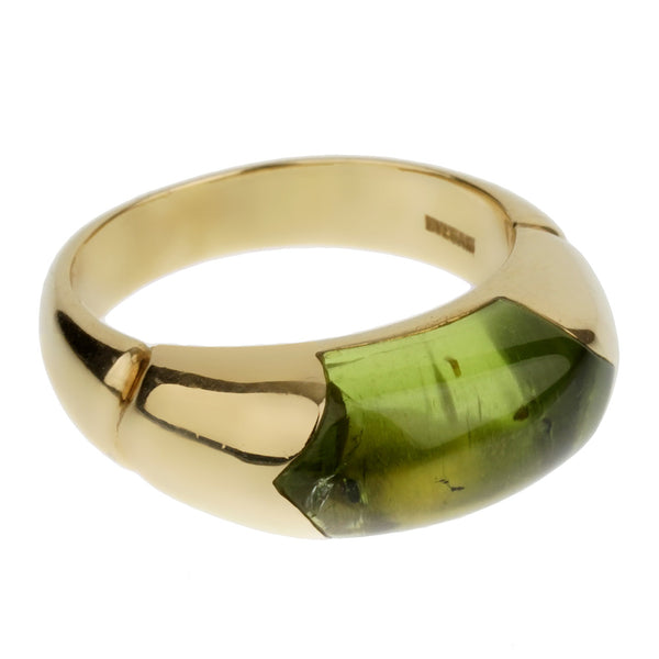 Bvlgari Yellow Gold Peridot Cocktail Ring 0003237