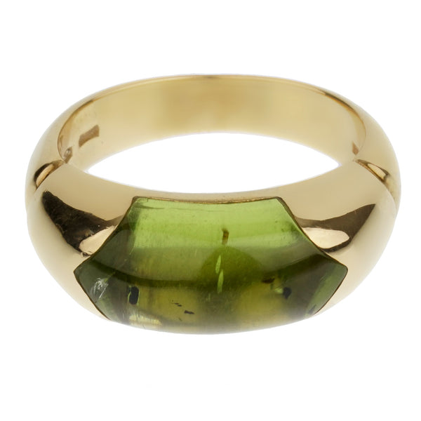 Bvlgari Yellow Gold Peridot Cocktail Ring 0003237