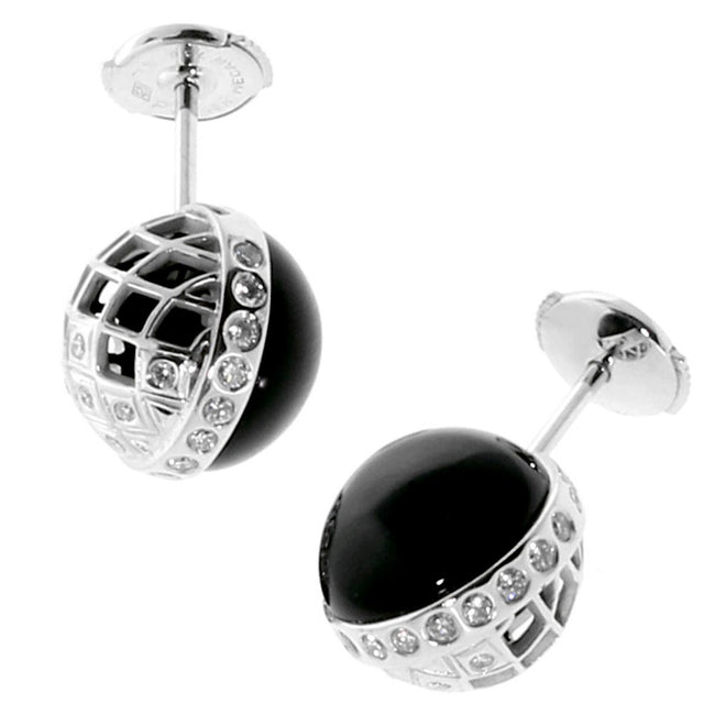 Carrera y Carrera Celosia Onyx Diamond Earrings 0000278