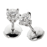 Cartier 1895 Round Brilliant Cut Diamond Stud Earrings 1.08ct 0003399