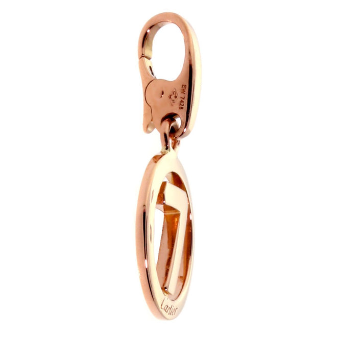 Cartier 7 Rose Gold Charm Pendant 0000155