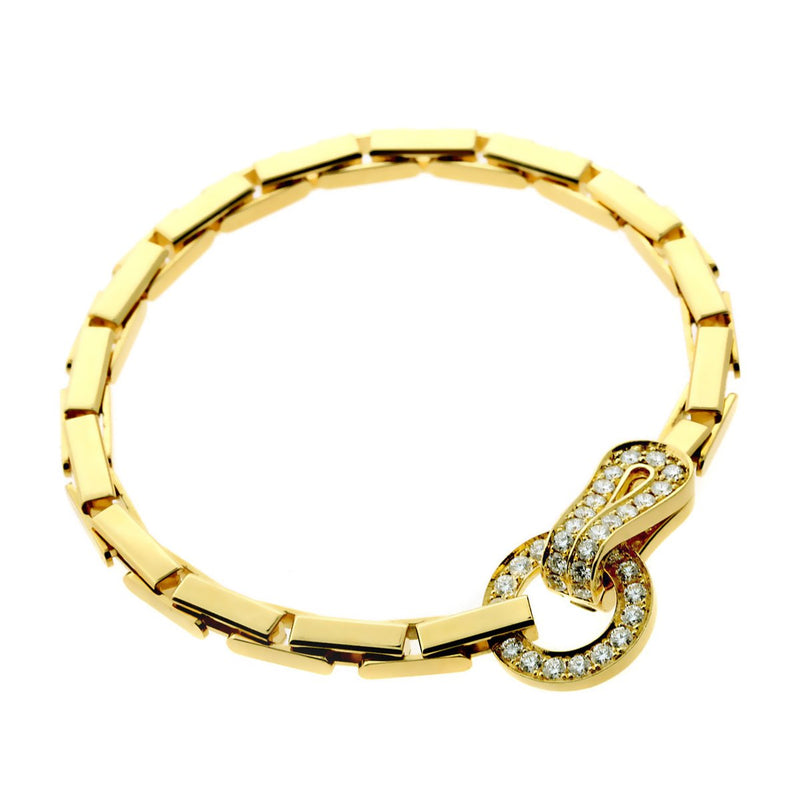 Cartier Agrafe Diamond Gold Bracelet 261236000000