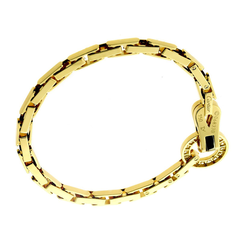 Cartier Agrafe Diamond Gold Bracelet 261236000000