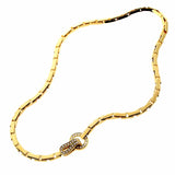 Cartier Agrafe Diamond Gold Necklace 0000085