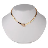 Cartier Agrafe Diamond Gold Necklace 0000085