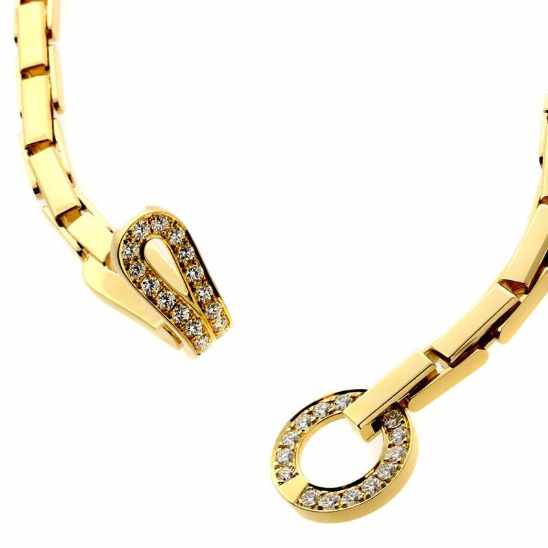 Cartier Agrafe Diamond Gold Necklace 0000085