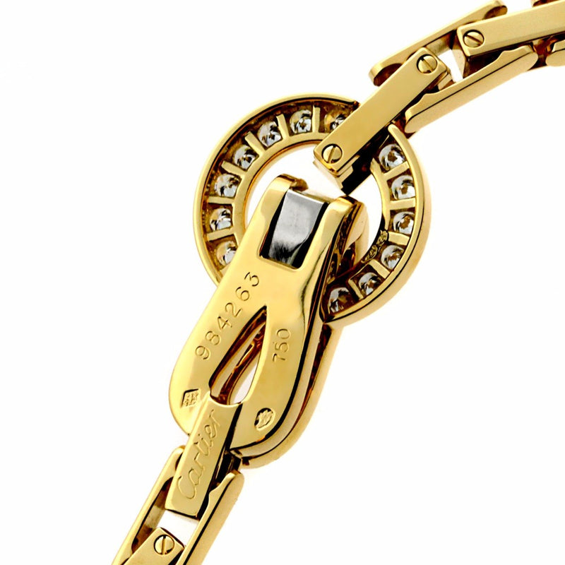 Cartier Agrafe Diamond Gold Necklace 0000085