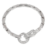 Cartier Agrafe Diamond White Gold Bracelet 0001247
