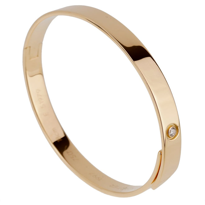 Cartier Anniversary Yellow Gold Diamond Bangle Bracelet 0001045