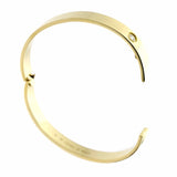 Cartier Anniversary Yellow Gold Diamond Bangle Sz 16 0000583