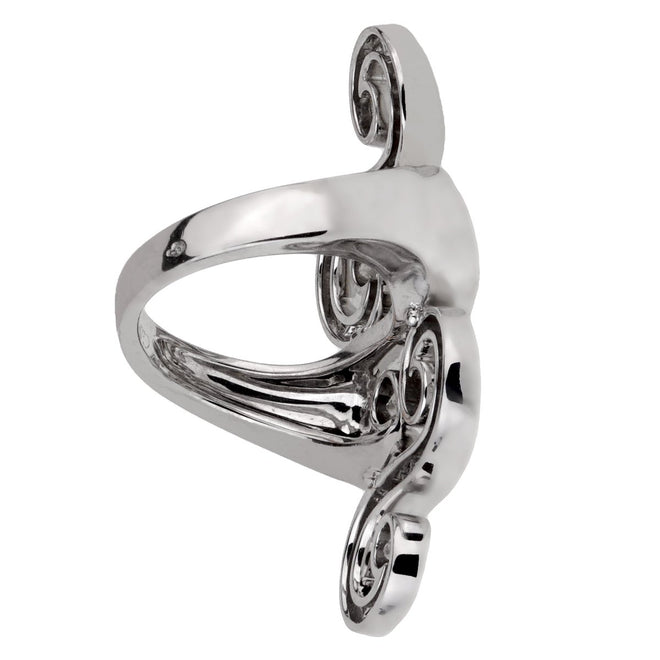 Cartier Arabesque White Gold Diamond Cocktail Ring 0001277