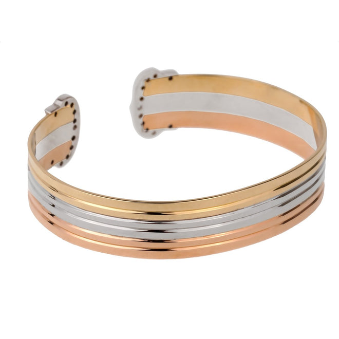 Cartier C de Cartier Diamond Cuff Gold Bracelet 0001061