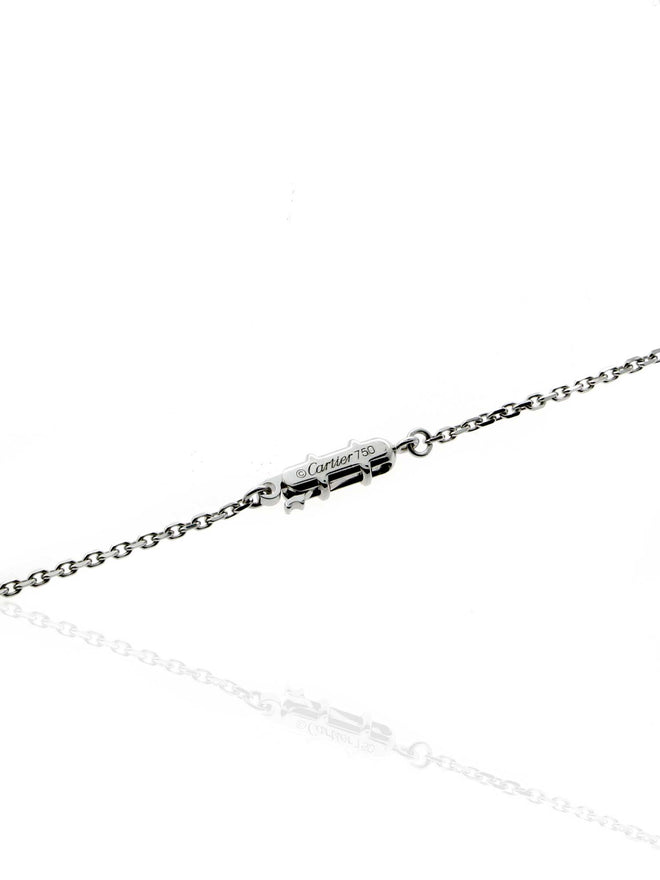 Cartier C Heart Diamond Necklace in 18k White Gold cheartneck