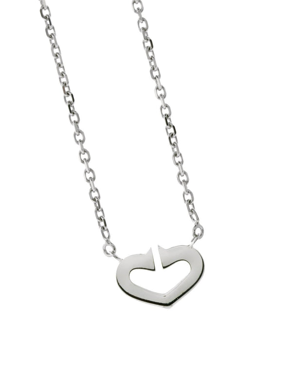 Cartier C Heart of Cartier Diamond Necklace in White Gold CRT2400