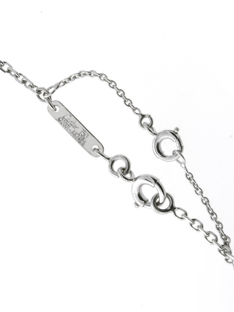 Cartier 2000s 18kt white gold C-Heart diamond necklace - Silver
