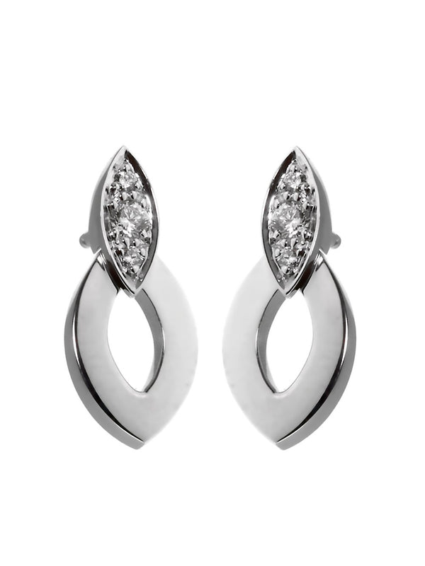 Cartier Diadea Diamond White Gold Earrings 0000075