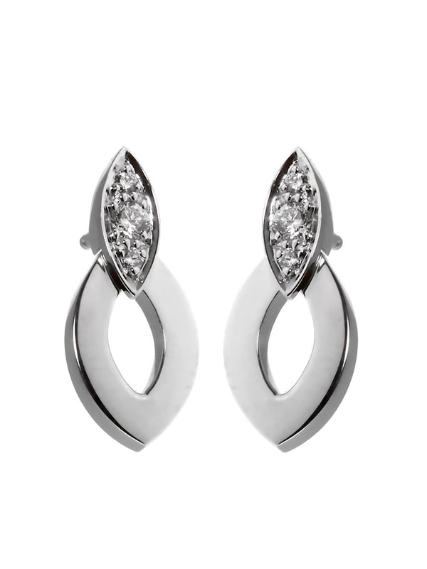 Cartier Diadea Diamond White Gold Earrings 0000075